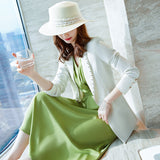 Women Pants Suit Uniform Designs Formal Style Office Lady Bussiness Attire Early Autumn Waist-Tight Business Suit Strap Dress Two-Piece Suit For Women