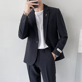 Men Suit Two-Button Draping 2-Piece Set