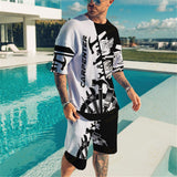 3D T Shirt Printed Casual Two-Piece Suit