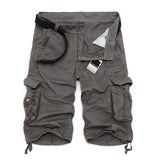 Men Cargo Pants Summer plus Size Camouflage Cargo Pants Middle Pants Camouflage Multi-Pocket Fashion Work Clothes Men's Pants