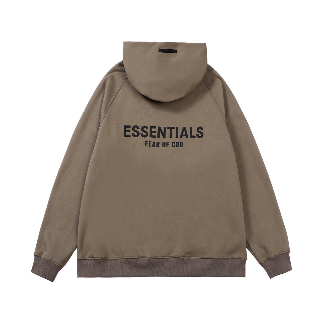 Fog Fear of God Hoodie Essentials Back Letter Hooded Fleece Lined Sweater Loose Base Shirt
