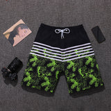 Mens Swim Trunks Summer Straight Camouflage Printing Shorts Pattern Multi-Pocket Casual Loose Beach Pants Men