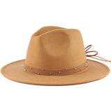 Fedora Hat British Autumn and Winter Top Hat Woolen Wool-like Felt Hat