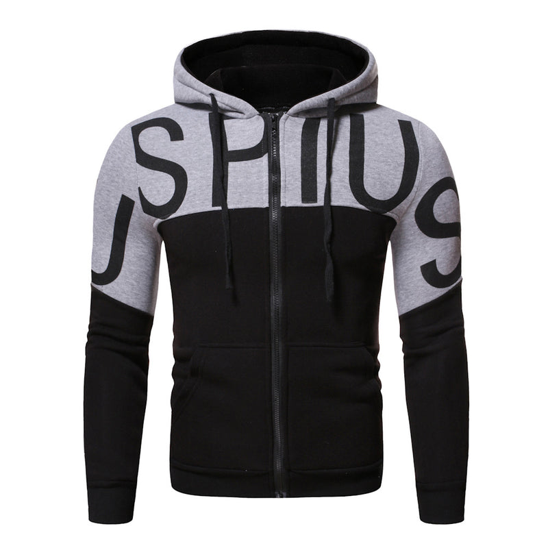 Men's Sports Hoodie Men Sweatshirts Fitness Male's Hoodies Letter Printed Hoodie