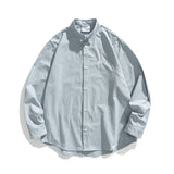 Men Shacket Long Sleeve Autumn Shirt Autumn Letter Embroidery Three-Dimensional Cropped Casual Shirt