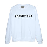 Fog Essentials Long Sleeve round Neck Neck Sweatshirt Double Line High Street Adhesive Letter Crew Neck Sweater