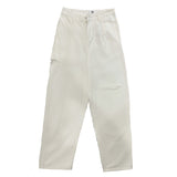 Harajuku Clothing Men Classic Retro Pants Straight Leg Pan Summer White Casual Jeans for Men and Women