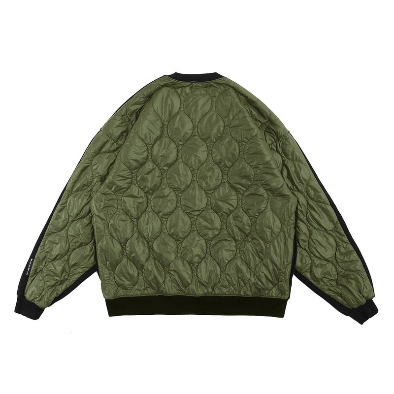 Printed Fleece-Lined Crew Neck Sweater Men's Stitching Large Size Loose Large Retro Sports Pullover Fleece Lined Sweatshirt Men Thermal Hoodie