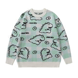 Men Fall Outfits Bear Cute Couple Sweater Casual Knitted Top