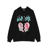 Men Fall Outfits Printed Hoodie Loose Thick Sports Jacket
