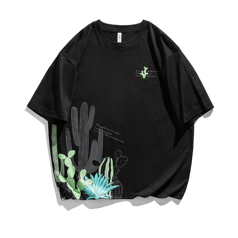 2022 Summer Man T Shirt Printed round Neck Loose