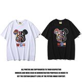 A Ape Print T Shirt Summer Cotton Short Sleeve T-shirt