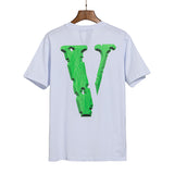 Vlone HipHop Street Printed Men's and Women's Loose Design Tshirt Short Sleeve