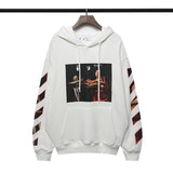Autumn And Winter Printed Long-Sleeved Hooded Sweater Men'S And Women'S Bottoming Shirt