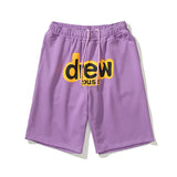 Justin Bieber Drew House Shorts Smiley Letter Shorts Sports Basketball Men and Women Shorts