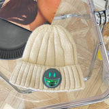 Women Beanies Autumn and Winter Smiling Face Woolen Cap Female Couple Knitted Cold Cap