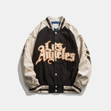 Varsity Jacket for Men Baseball Jackets Spring Long Sleeve Letter Printed Baseball Uniform Jacket Coat for Men