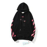 Autumn And Winter Off Red Spider Pattern Pullover Hoodie Men And Women