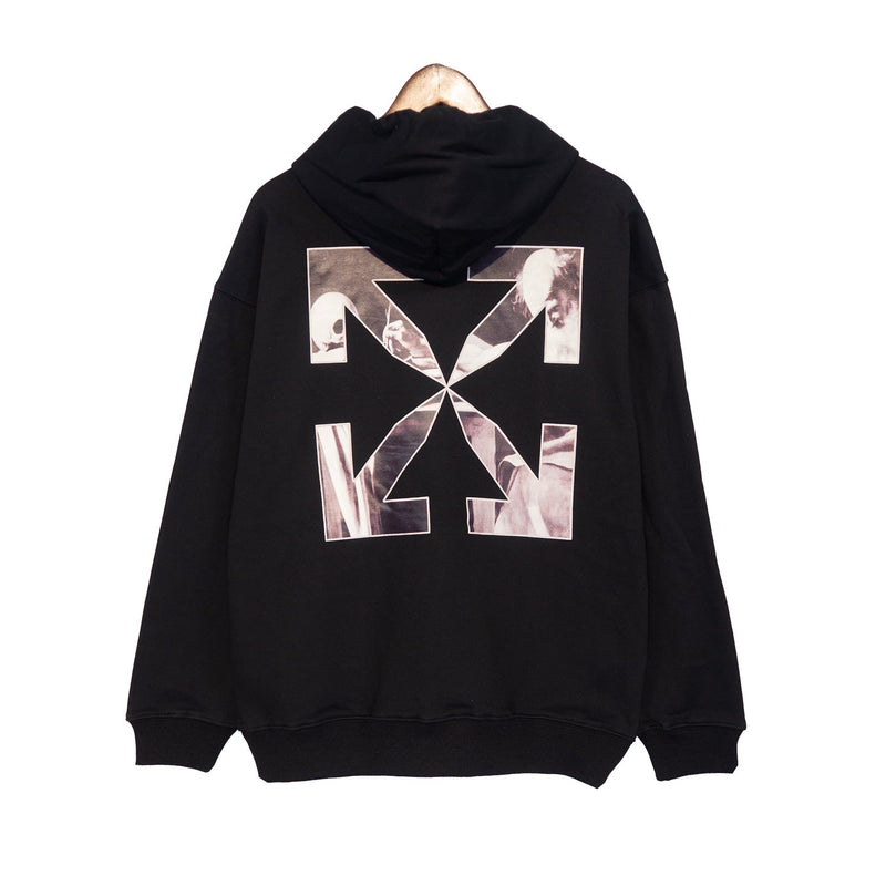 Autumn And Winter Arrow Pattern Hooded Sweater