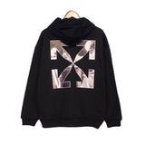 Autumn And Winter Arrow Pattern Hooded Sweater