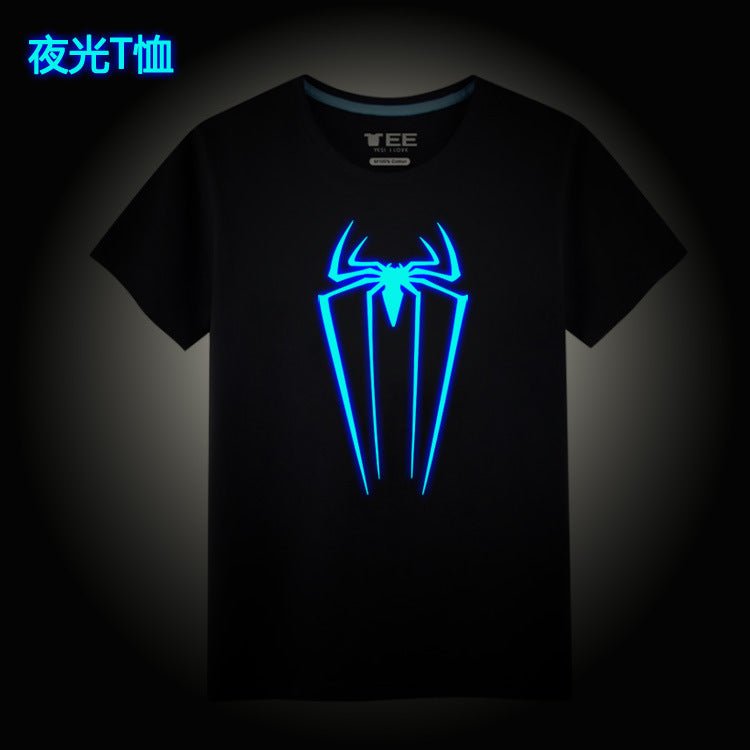 ARC Reactor Iron Man T Shirt Luminous Loose Printing