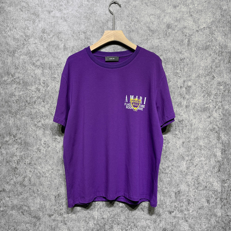 Amiri T Shirt Letter Printed round Neck