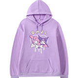 Kuromi Hoodie Cute Printed Hoodie Autumn Winter Sweater