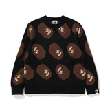 A Ape Print For Kids Sweatshirt Sweater Children 'S Clothing Ape Man Monkey Head Round Neck Cartoon Anime Pullover