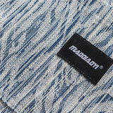 Men Shacket Long Sleeve Autumn Shirt Autumn Irregular Striped Casual Shirt