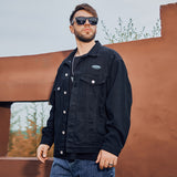 Men plus Size Coats Fall/Winter Men's Denim Jacket Autumn Coat