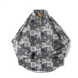 Men Shacket Long Sleeve Autumn Shirt Fall Loose Casual Shirt