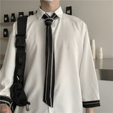 Harajuku Clothing Men's Casual Shirts Summer Solid Color Thin Sleeve Shirts Men and Women Casual Shirts