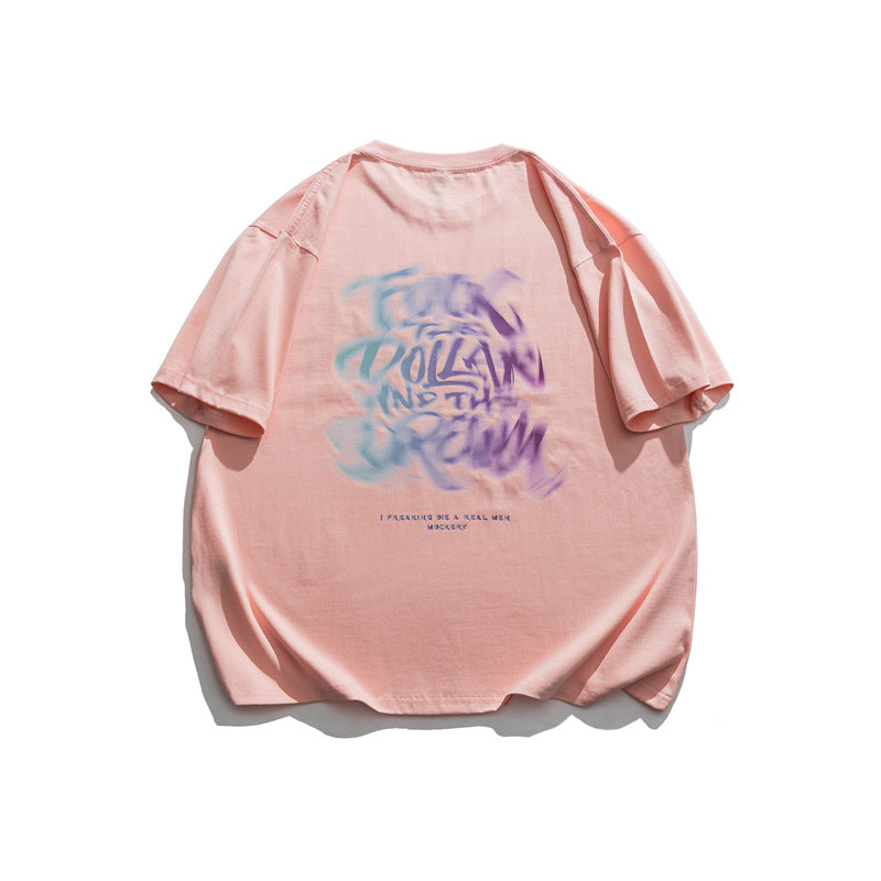 2022 Summer Man T Shirt Letter Crew Neck