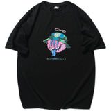 Men T Shirt Summer Casual Tops Men's Clothes Summer Wear Vintage Men's round Neck Short Sleeve Casual Loose Cartoon Printed T-shirt