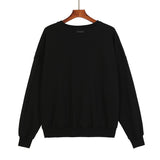 Fog Essentials Long Sleeve round Neck Sweatshirt Flocking Large G Letter Crew Neck Pullover Sweatshirt