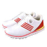 Mens Golf Shoes Rotating Buckle Shoelace Non-Slip Fixed Studs