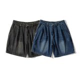 Men Shorts Men's Clothes Summer Wear Retro Men's Shorts Casual Loose Washed-out Denim Shorts Trendy Men