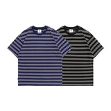 2022 Summer Man T Shirt Stripe Color Matching