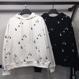 Early Spring Full-Body Printed Palm Printed Pullover Hooded Sweater