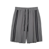 Men Shorts Side Stripes Short Sweatpants Men's High Street Fifth Pants Street Trend Loose Bermuda Shorts