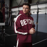 Gyms Fitness Men Sports Hoodie Bodybuilding Workout Jogging Men's Athletic Sweatshirts Autumn Winter Men's Casual Sports Workout Outdoor Running Loose Hooded