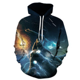 Captain America Hoodie Avengers 4 Final Battle 3D Printed Sweater Hoodie Men