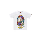 A Ape Print for Kids T Shirt Short Sleeve Graffiti Pokemon T-shirt Hip Hop
