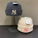 Yankee and Dogers Winter Hat Autumn Woolen Cap Men and Women Embroidery Knitted Hat