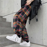 Harajuku Clothing Men Classic Retro Pants Straight Leg Pan Summer Retro Casual Pants Men and Women Straight Pants Trousers