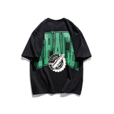 Men T Shirt Summer Casual Tops Men's Summer Large Printed Candy Color Short Sleeve T-shirt Men's and Women's Neutral Loose Summer Short Sleeve