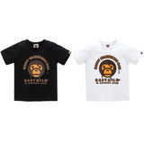 A Ape Print for Kids T Shirt Chocolate Children Men's and Women's Short-Sleeved T-shirt Children's Clothing Summer