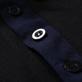 Men's Spring Tops Polo plus Size Retro Sports Long Sleeve Polo Shirt