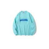 Men Fall Outfits Autumn and Winter Graffiti Letter Crew Neck Sweater Sweater