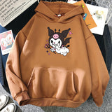 Kuromi Hoodie Goth Clow M Harajuku Style Loose Sweater Women's Long-Sleeved Top
